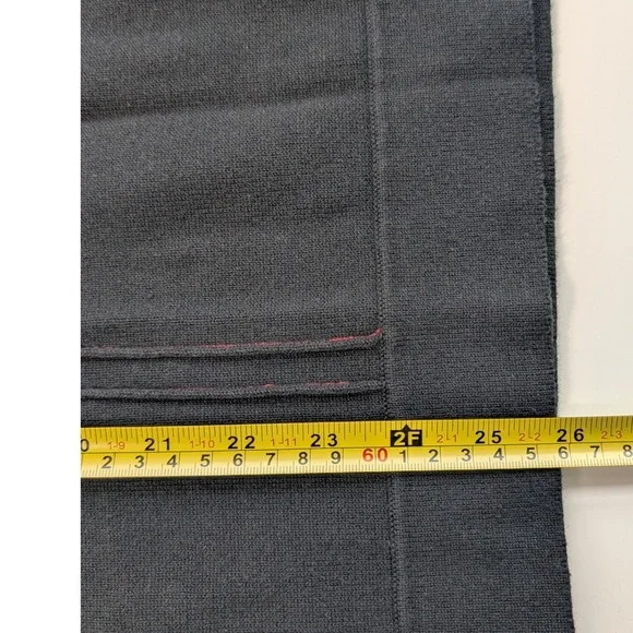 Kenneth Cole Mens Black V Neck Long Sleeve Sweater Size Medium Zip Chest Pocket - Picture 10 of 10